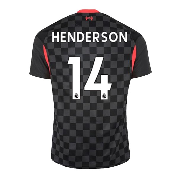 Trikot Liverpool NO.14 Henderson Ausweich 2020-21 Schwarz Fussballtrikots Günstig